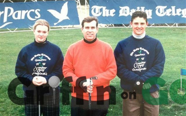 Justin Rose (right) at the 1997 Daily Telegraph Junior Championship